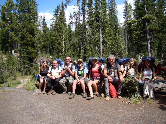 image group backpacking with rental equipment for hiking in the outback with outback guides equipment 